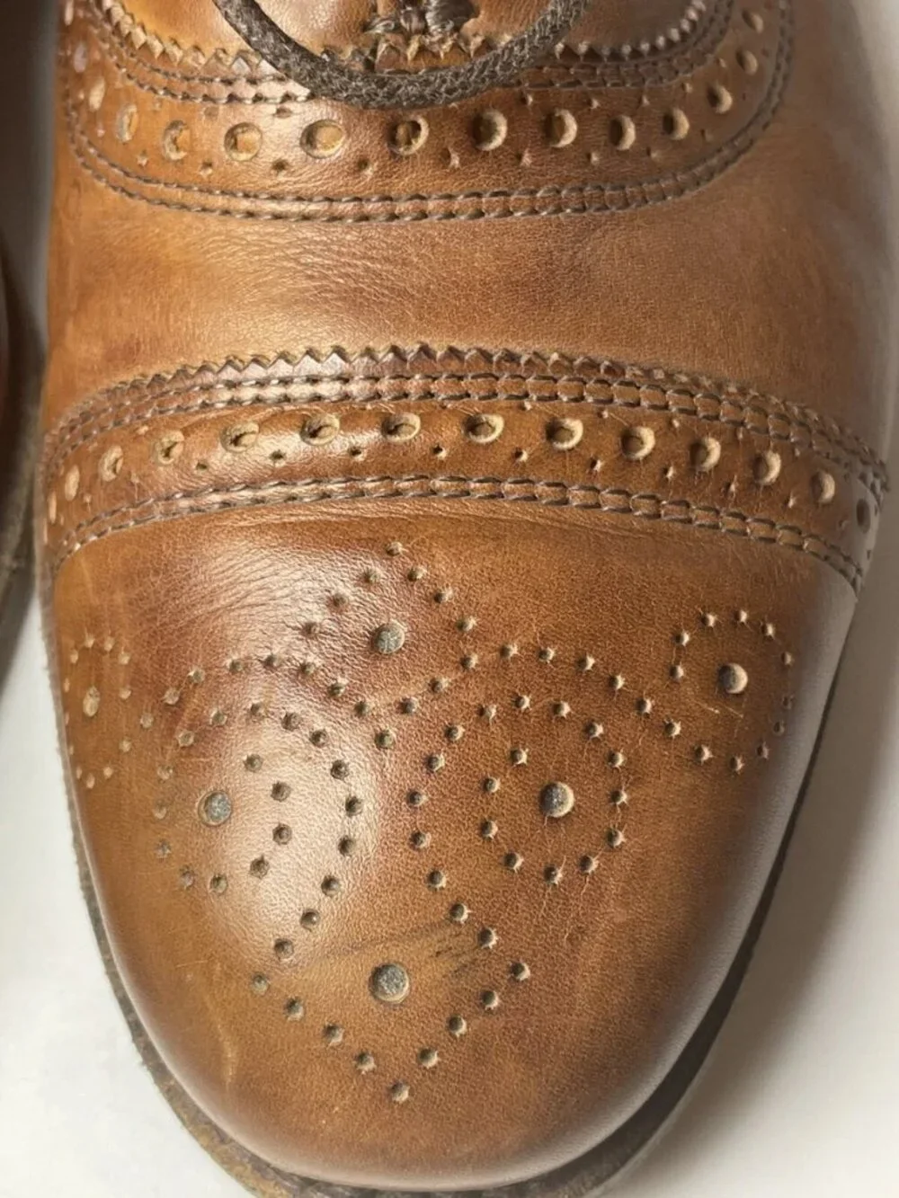 Allen Edmonds 'Strands' Cap Toe Oxford Size 8.5 D MENS Brown
